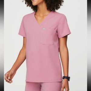 Figs Pink Catarina Top and Zamora Joggers